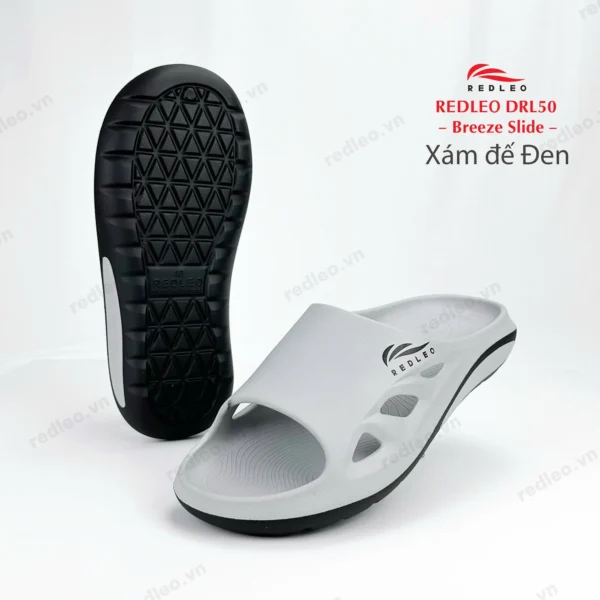 Dép quai ngang BREEZE SLIDE RL50 màu Xám Đen
