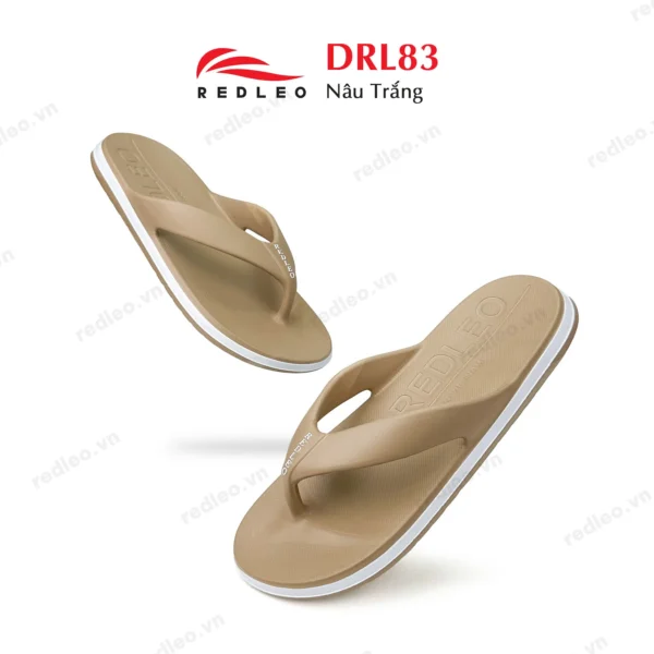 Dép kẹp nam REDLEO Active - RL83 Dép kẹp nam REDLEO Active RL83 màu Nâu Trắng