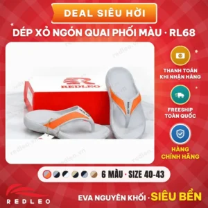 Dép xỏ ngón quai phối màu - RL68