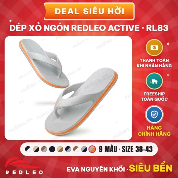 Dép xỏ ngón REDLEO Active - RL83 Dép xỏ ngón REDLEO Active RL83